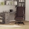Flash Furniture Executive Chair Fixed Arms, 20" to 23" Height, Leather, Burgundy CI-360-BY-GG - alternate 5